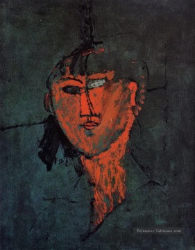 une tête 1915 Amedeo Modigliani Peinture à l'huile
